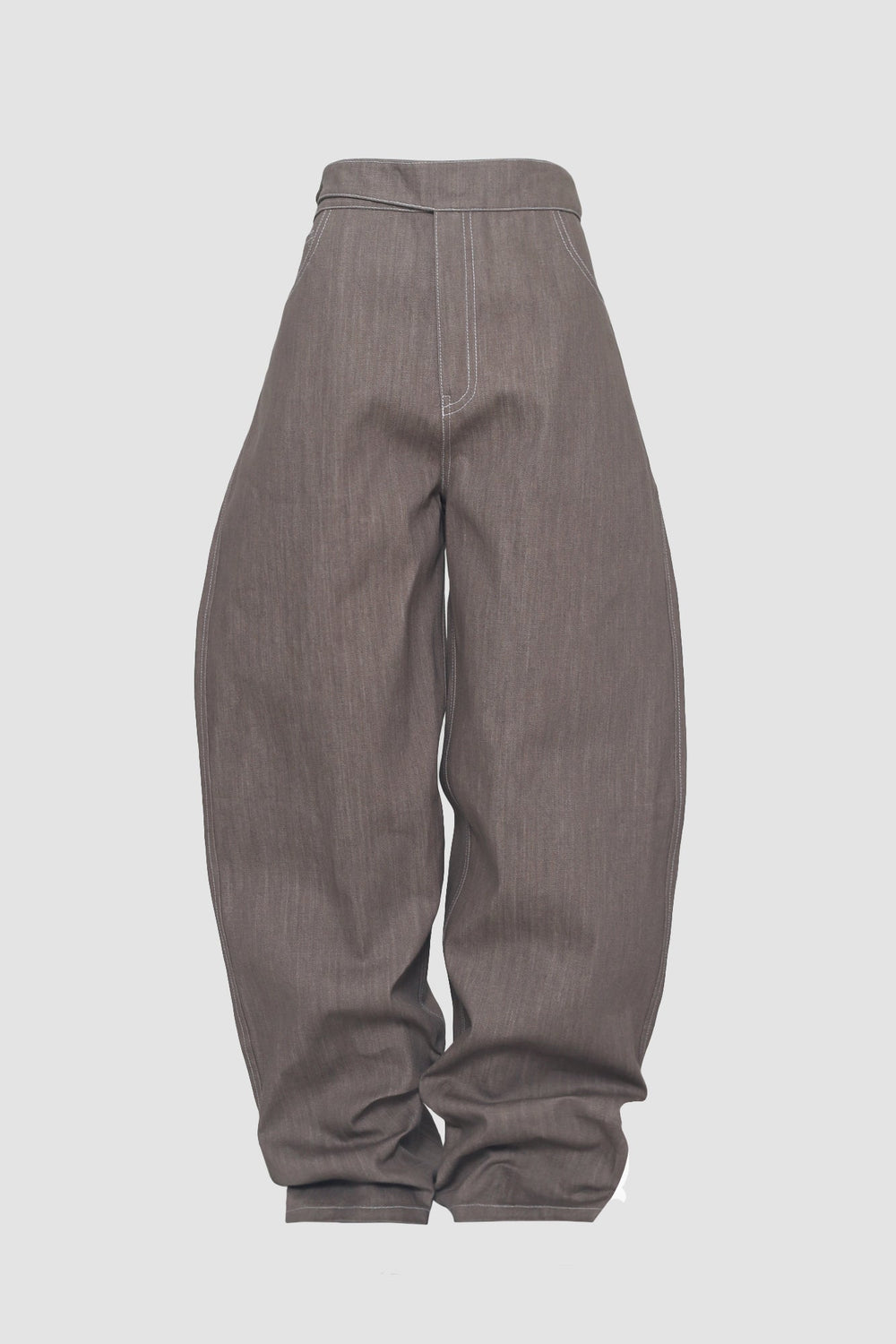Mocha Blocks Denim Pants — view 1