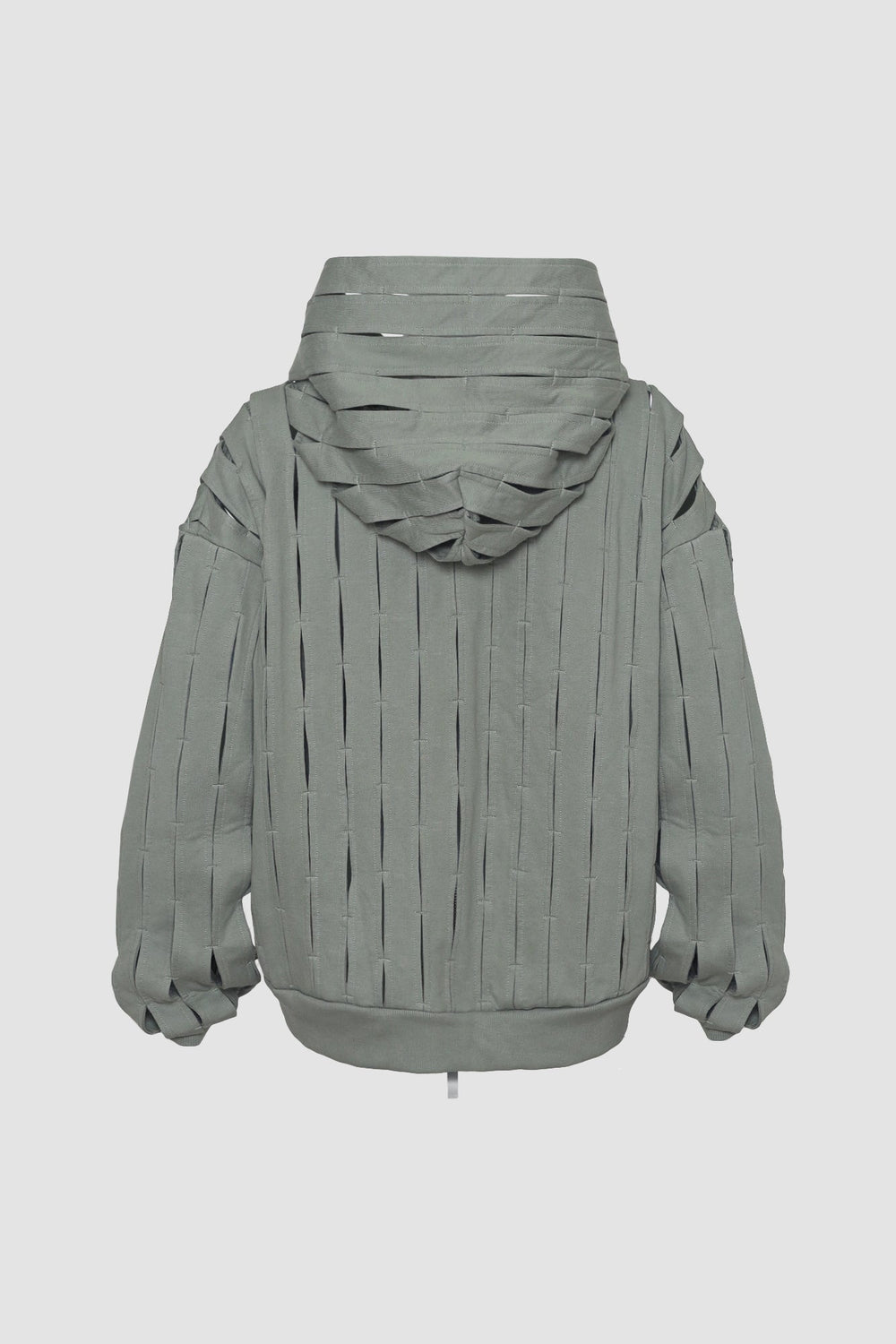 Phantom Green Sage Zip-up Hoodie Jacket — view 2